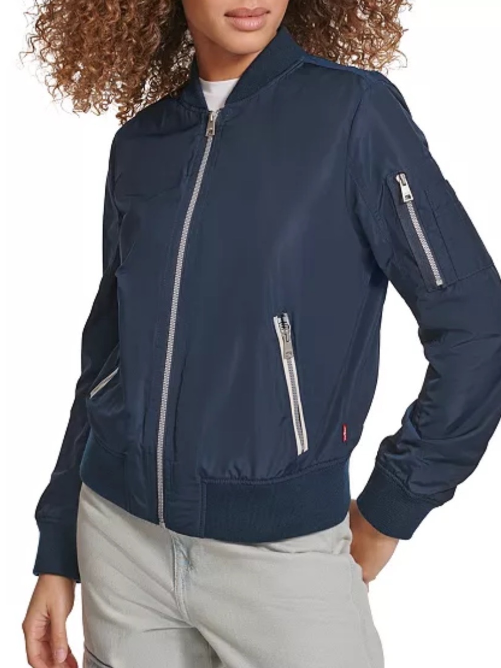 Levi's Melanie Flight bomber jacket navy blue